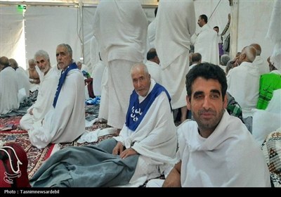 تصاویر روحنواز از حال و هوای حجاج اردبیلی در صحرای عرفات