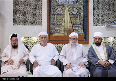 دیدار صمیمانه علمای اهل سنت با سرپرست حجاج ایرانی در مکه