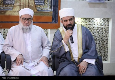 دیدار صمیمانه علمای اهل سنت با سرپرست حجاج ایرانی در مکه