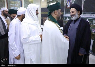 دیدار صمیمانه علمای اهل سنت با سرپرست حجاج ایرانی در مکه