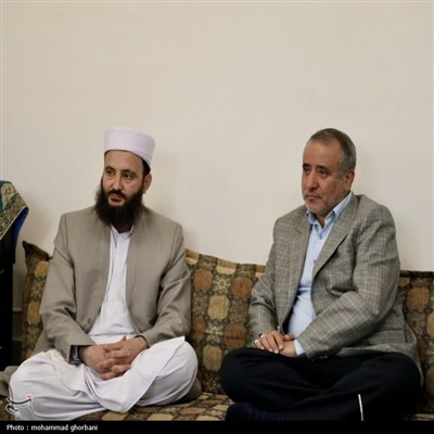 دیدار استاندار با امام جمعه اهل سنت درمیان