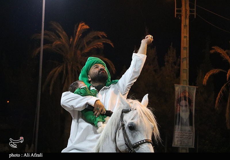 ده‌زیار در شب دهم؛ به یاد شهیدسلیمانی در سوگ حسین(ع)+تصاویر