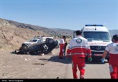 واژگونی خودرو در اتوبان قزوین_رشت با 3 مصدوم+تصویر