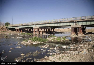 آلودگی رودخانه قره سو در کرمانشاه