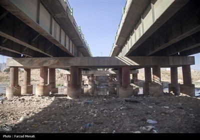 آلودگی رودخانه قره سو در کرمانشاه