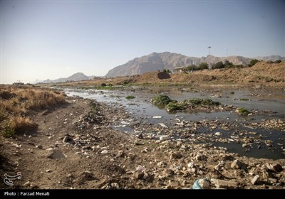 آلودگی رودخانه قره سو در کرمانشاه
