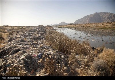 آلودگی رودخانه قره سو در کرمانشاه