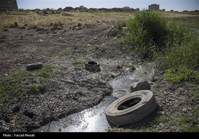 آلودگی رودخانه قره سو در کرمانشاه