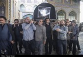 تشییع پیکر آیت الله حجتی در کرمانشاه
