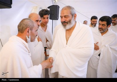 بازدید میدانی سرپرست حجاج ایرانی از بیمارستان صحرایی و کاروان جانبازان در عرفات