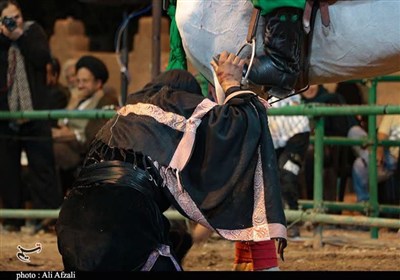 اذن میدان گرفتن غلام سیاه امام حسین (ع) در تعزیه دهزیار