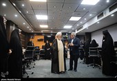حجت الاسلام علی سعیدی و مجید قلی زاده مدیر عامل خبرگزاری تسنیم
