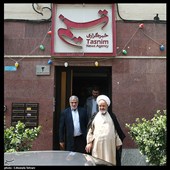 حجت الاسلام علی سعیدی و مجید قلی زاده مدیر عامل خبرگزاری تسنیم