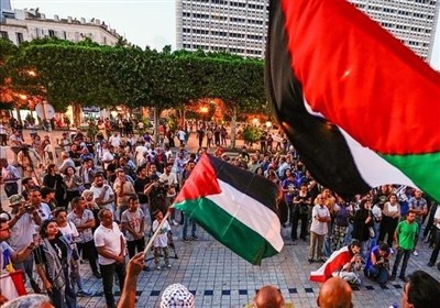 كاروان،غزه،نوار،تونس،حركت،محاصره،ليبي،هزاران،پياده