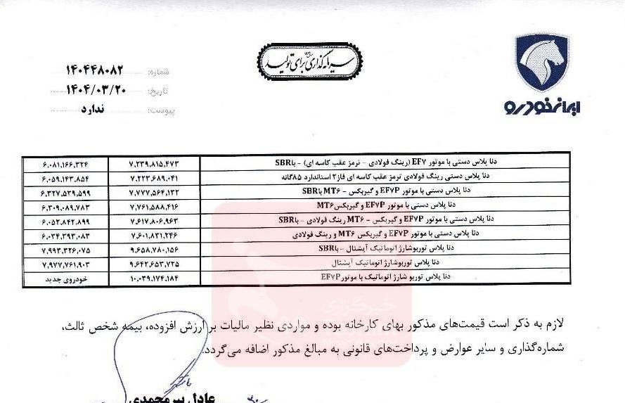اعلام قیمتهای جدید ایران خودرو بدون مجوز وزارت صمت 3