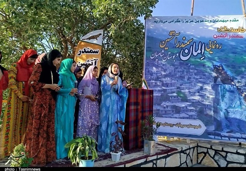 زیستگاه سمندر آتشین در گوشتخانی سروآباد+تصویر