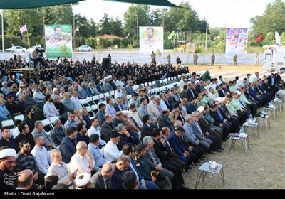 سالگرد شهید مدافع امنیت حسن عشوری و یادبود سه شهید گمنام رودسر