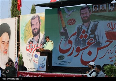 سالگرد شهید مدافع امنیت حسن عشوری و یادبود سه شهید گمنام رودسر