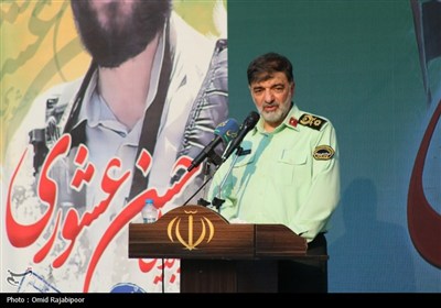 سالگرد شهید مدافع امنیت حسن عشوری و یادبود سه شهید گمنام رودسر