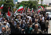 تجمع مردم اصفهان در محکومیت حمله رژیم صهیونیستی به ایران