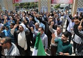 تجمع مردم اصفهان در محکومیت حمله رژیم صهیونیستی به ایران