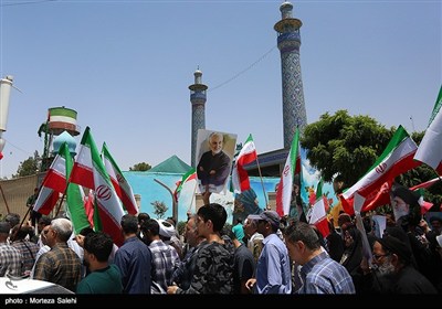 تجمع مردم اصفهان برای حمایت از انتقام از رژیم صهیونیستی