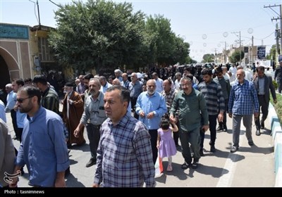 راهپیمایی و نماز جمعه مردم بهاباد