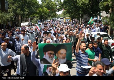 راهپیمائی در محکومیت حملات رژیم صهیونیستی به ایران - همدان