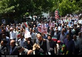 راهپیمائی  در محکومیت حملات رژیم صهیونیستی به ایران - همدان