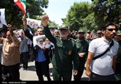 راهپیمائی  در محکومیت حملات رژیم صهیونیستی به ایران - همدان