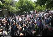 راهپیمائی  در محکومیت حملات رژیم صهیونیستی به ایران - همدان