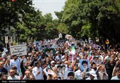 راهپیمائی  در محکومیت حملات رژیم صهیونیستی به ایران - همدان