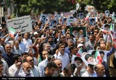 راهپیمائی  در محکومیت حملات رژیم صهیونیستی به ایران - همدان