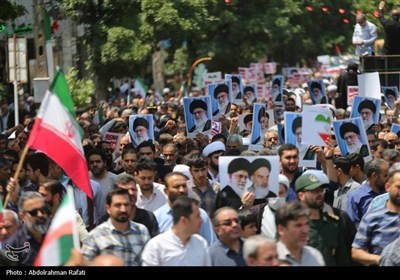 راهپیمائی در محکومیت حملات رژیم صهیونیستی به ایران - همدان