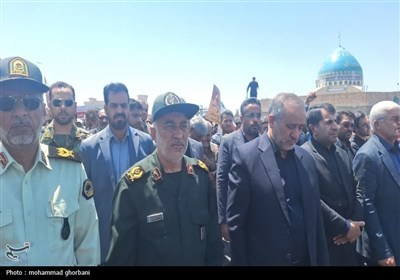 تظاهرات مردم بیرجند در محکومیت حملات امروز رژیم صهیونیستی