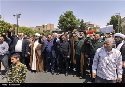 خشم یکپارچه مردم استان تهران علیه رژیم صهیونیستی