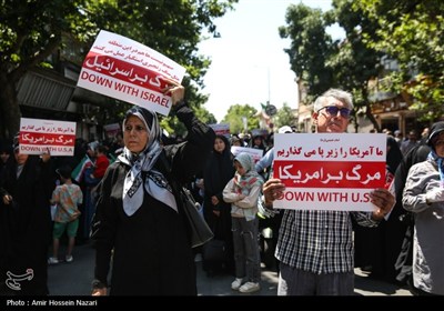 راهپیمائی در محکومیت حملات رژیم صهیونیستی به ایران - قزوین 