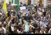 حضور حماسی مردم قم در نماز جمعه و مطالبه انتقام