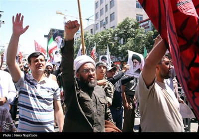 راهپیمائی در محکومیت حملات رژیم صهیونیستی به ایران -مشهد