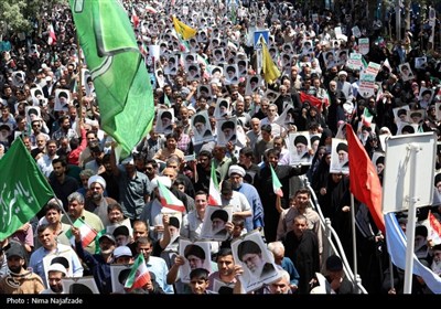 راهپیمائی در محکومیت حملات رژیم صهیونیستی به ایران -مشهد