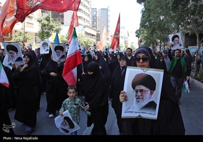راهپیمائی در محکومیت حملات رژیم صهیونیستی به ایران -مشهد