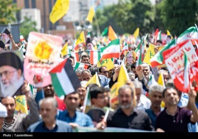 خروش ضد صهیونیستی مردم استان مرکزی