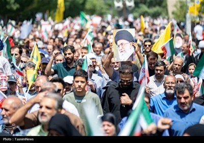 خروش ضد صهیونیستی مردم استان مرکزی