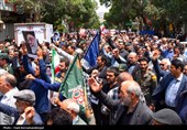 قیام نمازگزاران شهرستان اهر در محکومیت حمله اسرائیل