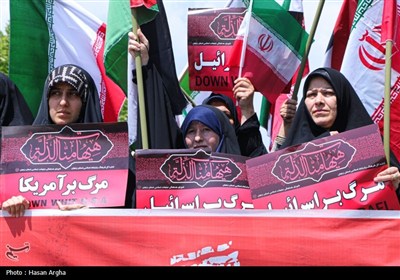 راهپیمائی در محکومیت حملات رژیم صهیونیستی به ایران - زنجان