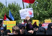 راهپیمائی در محکومیت حملات رژیم صهیونیستی به ایران - زنجان
