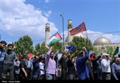 راهپیمائی در محکومیت حملات رژیم صهیونیستی به ایران - زنجان