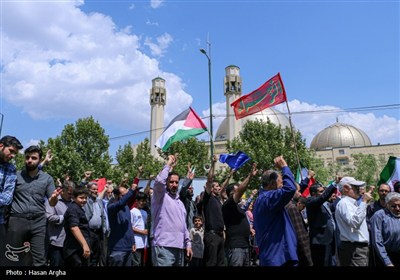 راهپیمائی در محکومیت حملات رژیم صهیونیستی به ایران - زنجان