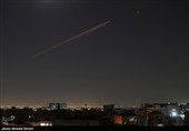 فعالیت پدافند هوایی علیه اهداف متخاصم در آسمان تهران