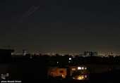 فعالیت پدافند هوایی علیه اهداف متخاصم در آسمان تهران